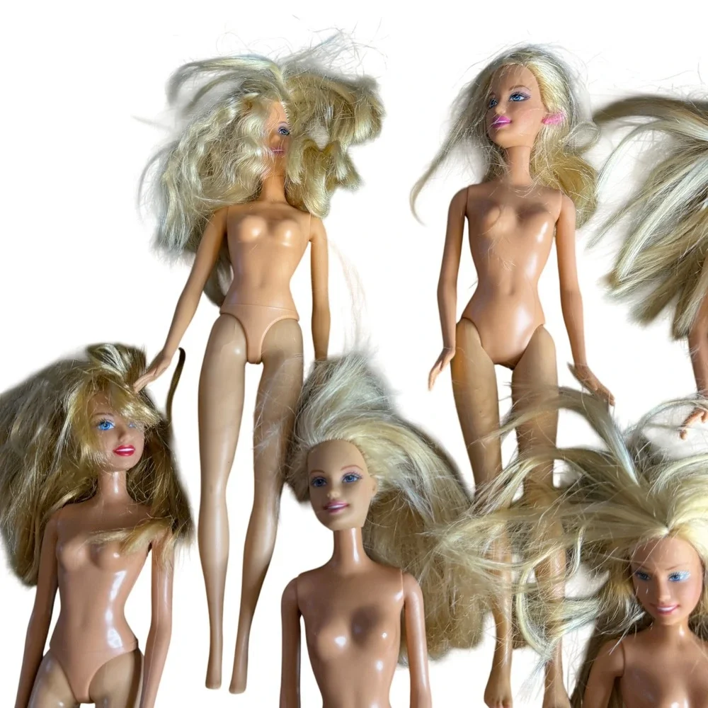 Mattel‎ Barbie Doll Lot of 8 Blonde Hair Blue Eyes 1990s 2000s Vintage Toys